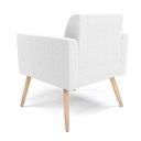 Ver imagem 6 de Poltrona Sala Estar Pé Palito Natural Kit 2 Marisa Bouclê Off White D03 - D'rossi