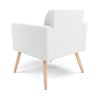 Poltrona Sala Estar Pé Palito Natural Kit 2 Marisa Bouclê Off White D03 - D'rossi - 6