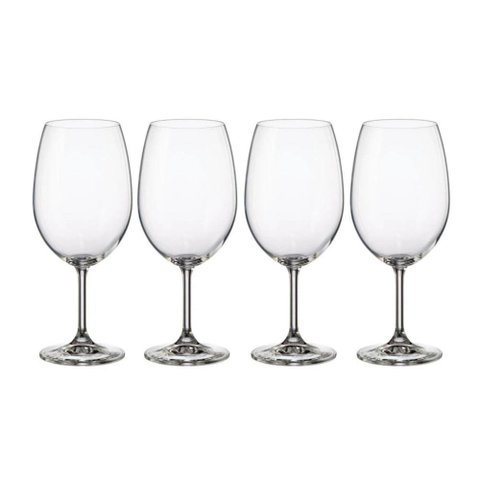 Kit Taça de Cristallin Bordeaux 590ml com 4 unidades - Bohemia