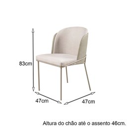 Kit Sala de Jantar Mesa Barcelona e 4 Cadeiras Aurora:120x120 - 2 Kit Sala de Jantar Mesa Barcelona e 4 Cadeiras Aurora:120x120 - 2