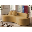 Ver imagem 1 de Sofá Veda 1,88m Xpand Tech Tecido Bouclê Caramelo Cama Inbox