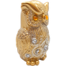 Estátua Coruja da Sabedoria Proteção Dourada Decoração Luxo - 2