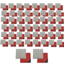Ver imagem 1 de Pastilha de Vidro Autocolante Parede Kit 50 Uni Facil Aplicacao Cozinha Banheiro Decorativa Moderna