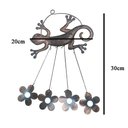 Ver imagem 2 de Sino Dos Ventos Lagarto Flores Kit 3 Unidades Jardim Varanda Enfeite Quintal Decoraçao Rustico