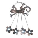 Ver imagem 5 de Sino Dos Ventos Lagarto Flores Kit 3 Unidades Jardim Varanda Enfeite Quintal Decoraçao Rustico