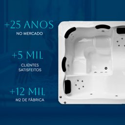 Spa Quadrado Malaga Completo com Hidro em Acrílico - 5
