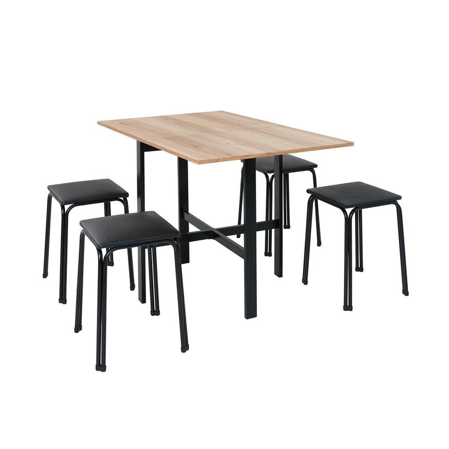 Conjunto de Mesa Dobrável Izi com 4 Banquetas Bia - 3