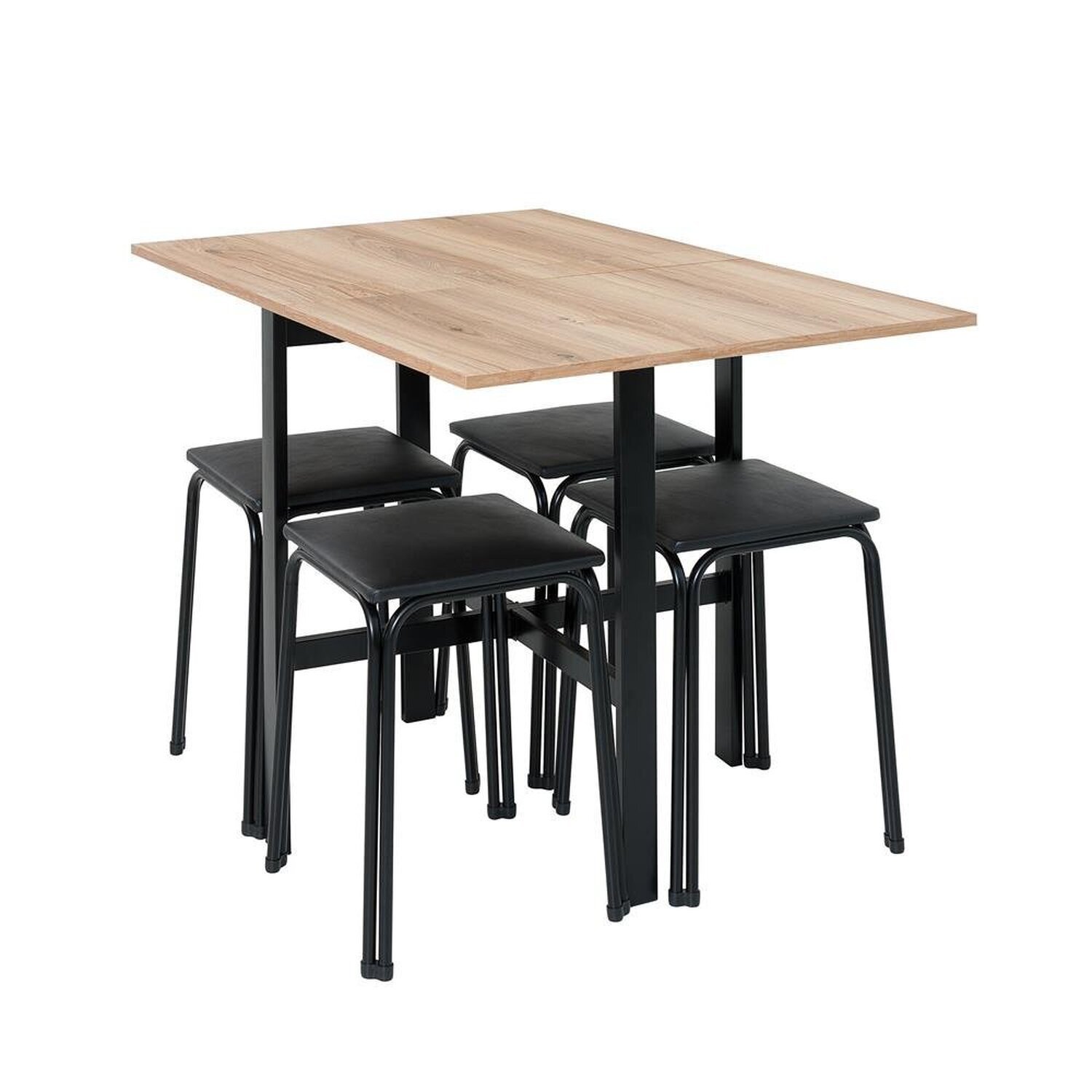 Conjunto de Mesa Dobrável Izi com 4 Banquetas Bia - 8