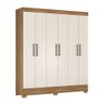 Guarda Roupa Roupeiro Solteiro 62320 06 Portas 02 Gavetas Verso Amendola Touch Off White Demóbile - 2