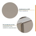 Ver imagem 5 de Cozinha Modulada 8 Peças com Tampo com Rodapé 4 Aéreos e 4 Balcões Ipanema CabeCasa MadeiraOriginals Marrom/Fendi Trama