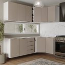 Ver imagem 1 de Cozinha Modulada 8 Peças sem Tampo sem Rodapé 4 Aéreos e 4 Balcões Ipanema CabeCasa MadeiraOriginals