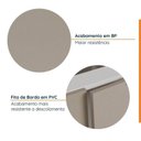 Ver imagem 5 de Cozinha Planejada 8 Peças sem Tampo sem Rodapé 4 Aéreos e 4 Balcões Ipanema CabeCasa MadeiraOriginals Marrom/Fendi Trama