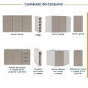 Ver imagem 3 de Cozinha Modulada 8 Peças sem Tampo sem Rodapé 4 Aéreos e 4 Balcões Ipanema CabeCasa MadeiraOriginals