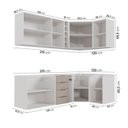 Ver imagem 4 de Cozinha Modulada 8 Peças sem Tampo sem Rodapé 4 Aéreos e 4 Balcões Ipanema CabeCasa MadeiraOriginals