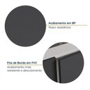 Ver imagem 5 de Cozinha Modulada 8 Peças com Tampo com Rodapé 4 Aéreos e 4 Balcões Ipanema CabeCasa MadeiraOriginals Cinza/Grafite Trama