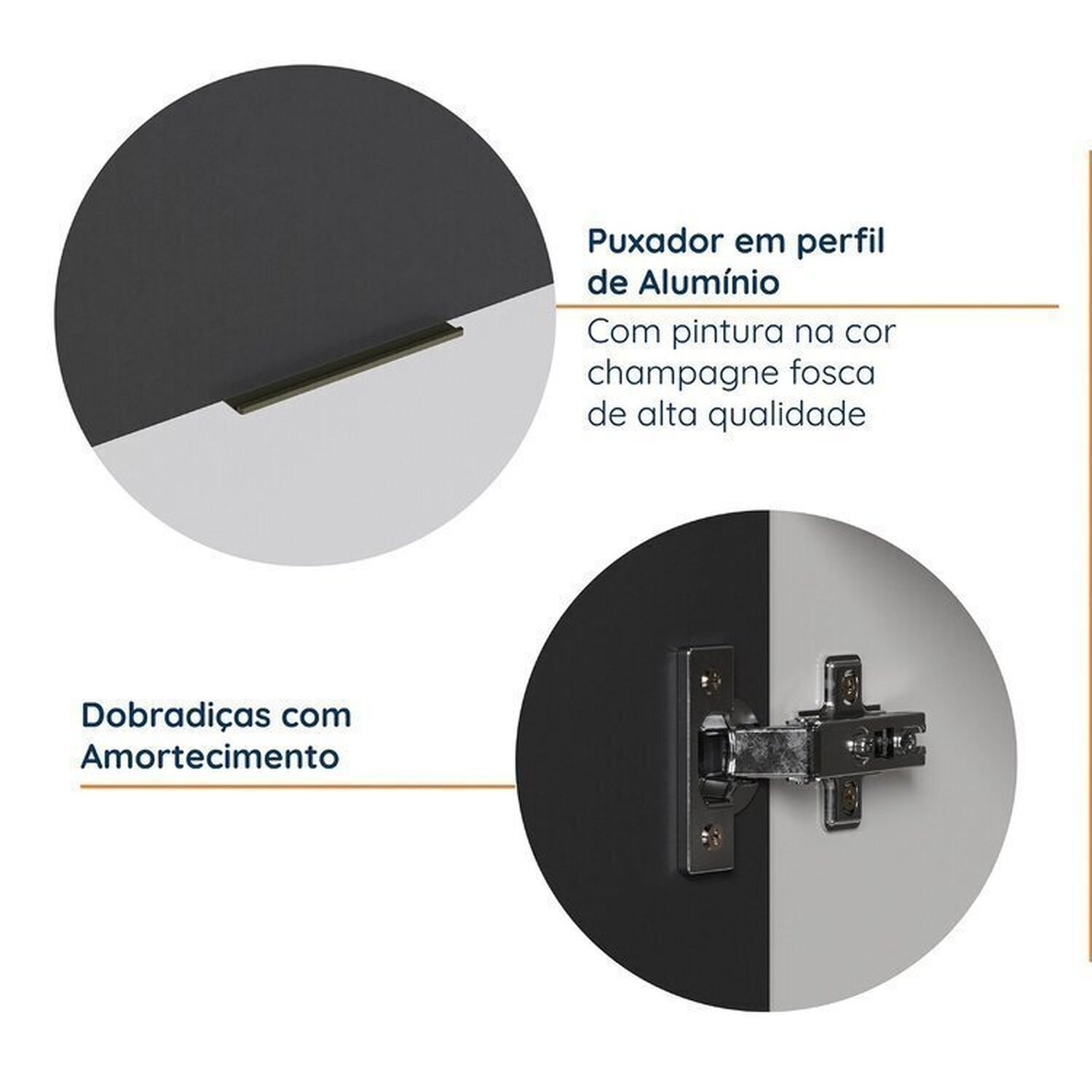 Cozinha Modulada 8 Peças com Tampo com Rodapé 4 Aéreos e 4 Balcões Ipanema CabeCasa MadeiraMadeira - 6