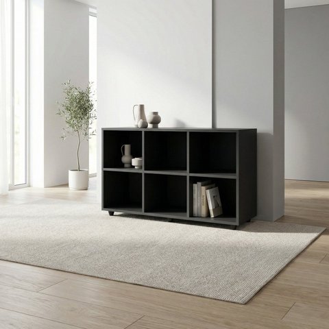 Nicho Organizador 6 Nichos Preto