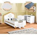 Ver imagem 2 de Cama Infantil com Colchão Alegra Branca e Amêndoa Branco