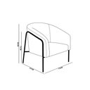 Ver imagem 4 de Poltrona Sala Industrial Alta Dourado Kit 2 Stella Sintético Pu Nozes D03 - D’Rossi