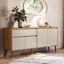 Ver imagem 2 de Aparador Buffet Ravi Nature Off White Plla