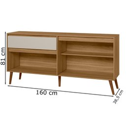 Aparador Buffet Ravi Nature Off White Plla - 4