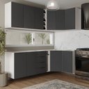 Ver imagem 1 de Cozinha Modulada 8 Peças sem Tampo sem Rodapé 4 Aéreos e 4 Balcões Ipanema CabeCasa MadeiraOriginals