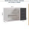 Cozinha Modulada 8 Peças sem Tampo sem Rodapé 4 Aéreos e 4 Balcões Ipanema CabeCasa MadeiraOriginals - 15