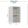 Cozinha Modulada 8 Peças sem Tampo sem Rodapé 4 Aéreos e 4 Balcões Ipanema CabeCasa MadeiraOriginals - 14