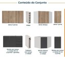 Ver imagem 3 de Cozinha Modulada 8 Peças sem Tampo sem Rodapé 4 Aéreos e 4 Balcões Ipanema CabeCasa MadeiraOriginals