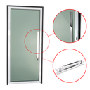 Ver imagem 2 de Porta Alumínio Murano c/Puxador D.Mix Preto 90 Brimak
