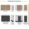 Cozinha Modulada 8 Peças com Tampo com Rodapé 4 Aéreos e 4 Balcões Ipanema CabeCasa MadeiraOriginals - 3