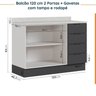 Cozinha Modulada 8 Peças com Tampo com Rodapé 4 Aéreos e 4 Balcões Ipanema CabeCasa MadeiraOriginals - 15