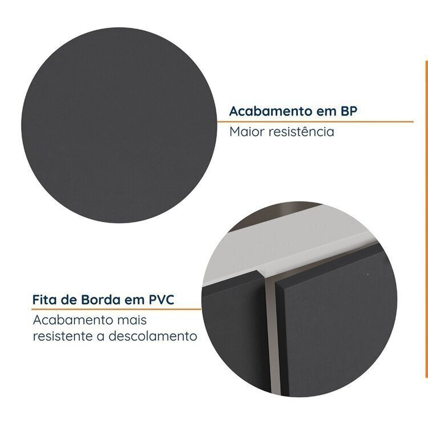 Cozinha Modulada 8 Peças com Tampo com Rodapé 4 Aéreos e 4 Balcões Ipanema CabeCasa MadeiraMadeira - 5