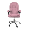 Cadeira de Escritório Presidente Soft Reclinável Ergonômica - Rosa - 1 - 1