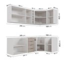 Ver imagem 4 de Cozinha Modulada 8 Peças sem Tampo sem Rodapé 4 Aéreos e 4 Balcões Ipanema CabeCasa MadeiraOriginals