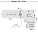Ver imagem 2 de Cozinha Modulada 8 Peças sem Tampo sem Rodapé 4 Aéreos e 4 Balcões Ipanema CabeCasa MadeiraOriginals