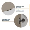 Ver imagem 6 de Cozinha Modulada 5 Peças com Tampo com Rodapé Ipanema CabeCasa MadeiraOriginals Marrom/Fendi Trama