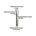 Ver imagem 2 de Fresa de Topo 1 Corte Downcut