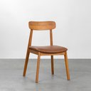 Ver imagem 5 de Conjunto Mesa Jantar Square Laminada Redonda 88cm - Freijó + 2 Cadeiras Nord Encosto Madeira Assento