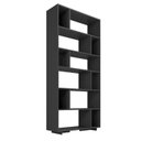 Ver imagem 7 de ESTANTE PARA LIVROS 5 PRATELEIRAS 12 NICHOS EUFORIA YESCASA PRETO