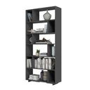 Ver imagem 2 de ESTANTE PARA LIVROS 5 PRATELEIRAS 12 NICHOS EUFORIA YESCASA PRETO