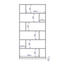 Ver imagem 3 de Estante de Livros 90CMX187,5cm 5 Prateleiras 12 Nichos Euforia Preto Yescasa