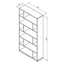 Ver imagem 4 de Estante Para Livros 5 Prateleiras 12 Nichos Euforia Yescasa