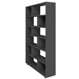 Estante para Livros 5 Prateleiras 12 Nichos Euforia em Mdp - 8