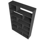 Ver imagem 7 de ESTANTE PARA LIVROS 5 PRATELEIRAS 12 NICHOS EUFORIA YESCASA PRETO