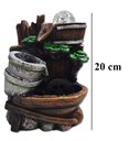Ver imagem 6 de Fonte de Água Decorativa Led Cascata Paisagem Relaxante 26044 Jarros de Prata