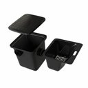 Ver imagem 3 de Caixa de Gordura Quadrada Preta - 20 Litros