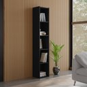 Ver imagem 2 de Estante Livreiro Organizador Multiuso Janaína 5 Nichos Preto - Desk Design