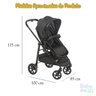 Carrinho de Bebê Para Passeio Olympus 3 em 1 Com Bebê Conforto Cocoon e Base Galzerano - Preto - 6