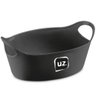 Kit 48 Cestos para Servir Batata Frita Porções Preto 21x9cm Restaurante Bar Lancheria Uz - 1